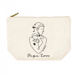 Trousse rectangulaire GM (28x20 cm) - Papa love