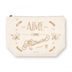 Trousse rectangulaire GM (28x20 cm) - Aime comme maîtresse