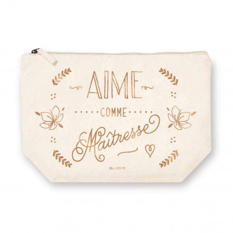 Trousse rectangulaire GM (28x20 cm) - Aime comme maîtresse