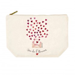 Trousse rectangulaire GM (28x20 cm) - Que de l'amour