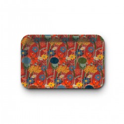Tray recycled kraft (28x18 cm) - Fleurs des champs