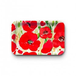 Tray recycled kraft (28x18 cm) - Coquelicot