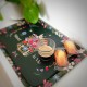 Tray recycled kraft (brillo 42x30 cm) - Les arcanes du coeur (merci)