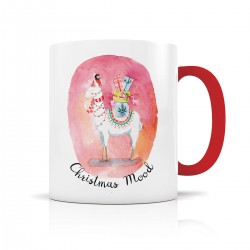 Mug céramique 350ml (int/anse rouge) - Christmas Mood
