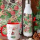 Mug céramique 350ml (int/anse rouge) - Joyeux Noël (bonhomme)