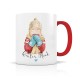 Mug céramique 350ml (int/anse rouge) - Winter Mood
