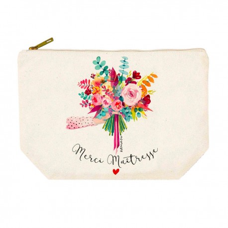 Trousse rectangulaire GM (28x20 cm) - Merci maîtresse