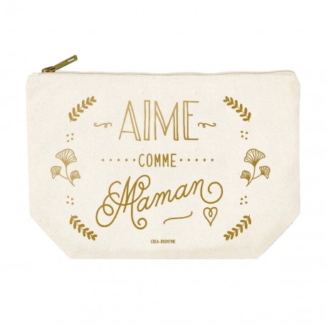 Trousse rectangulaire GM (28x20 cm) - Aime comme maman