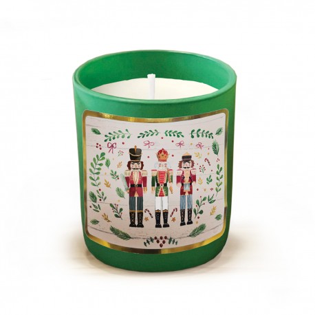 Bougie parfumée 220gr en verre - Magie Noël (nutcracker)