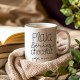 Mug ceramic 350ml - Plaid, séries, chocolat