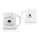 Mug céramique 350ml - J'habite chez mon chat 
