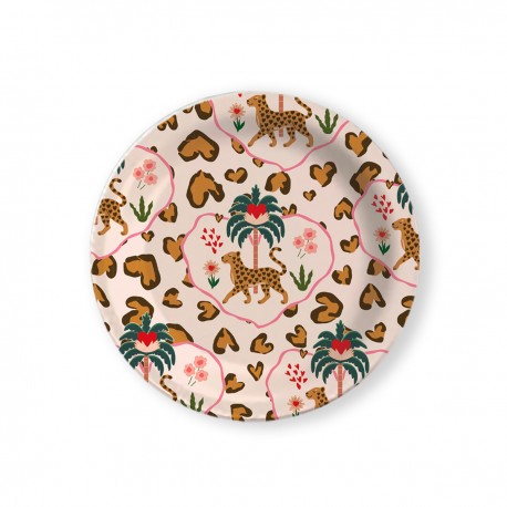 Empty pocket in kraft (dia. 12.5cm) - Le Soleil (féline)