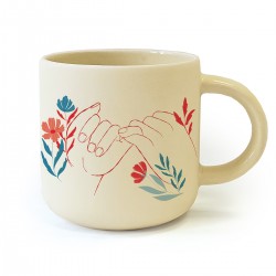 Round ceramic mug 12oz - A fleur de peau (promis juré)