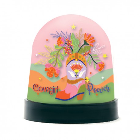 Snow globe - Far-West (cowgirl power)