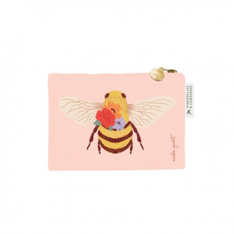 Purse (13x9.5 cm) - A fleur de peau (abeille)