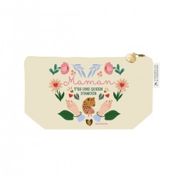 Small cotton pouch (24x13 cm) - Le Soleil (maman)