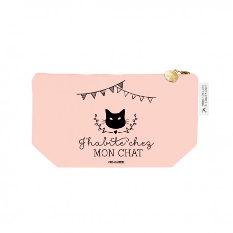 Small pouch - J'habite chez mon chat