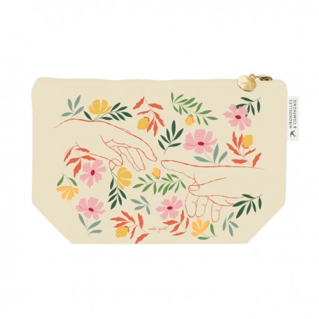 Large pouchin cotton (28x18cm) - A fleur de peau