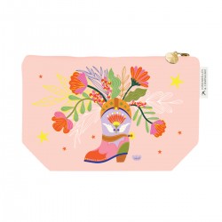 Large pouch in cotton (28x18 cm) - Farwest (santiag solo)