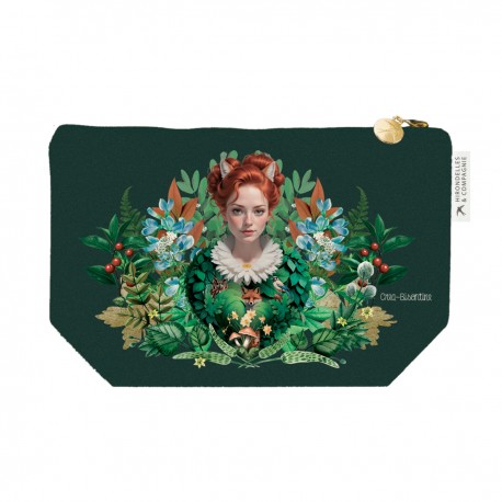 Velvet large pouch (28x18 cm) - Les Muses (Sylvara)