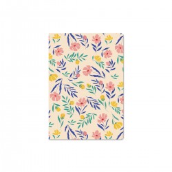 Carnet souple A6 (48 pages) - A fleur de peau (Floral)