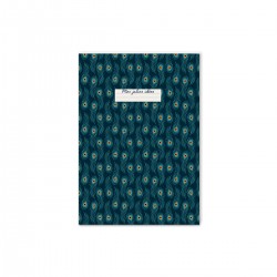 Carnet souple A6 (72 pages) - Paon (DCC)
