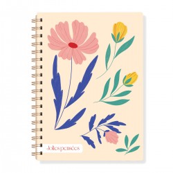 A5 spiral notebook - A fleur de peau