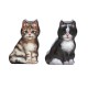 Set de 2 boîtes métal en forme de chat (2 assorties) - Jo Stockdale