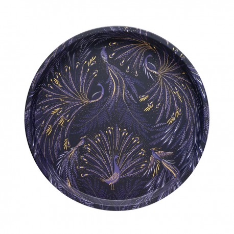 Plateau rond (dia 30cm) en métal - Sara Miller (Birthday Coll.)