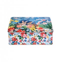 Boîte rectangulaire GM en métal - Vintage Easter