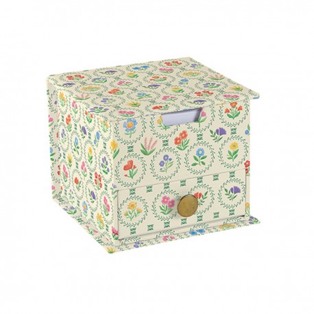 Memo cube and small drawer - Enchanted Garden