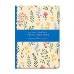 Set of 3 A5 notebooks - Enchanted Garden