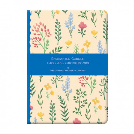 Set of 3 A5 notebooks - Enchanted Garden