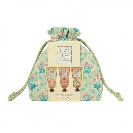 Pouch with hand care products - William Morris (Kitchen Garden)