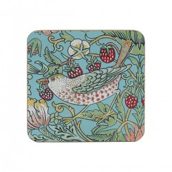 Coasters set of 4 - Strawberry Thief Blue