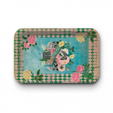 Kraft tray (brillant 28x18 cm) - Le Jardin des Secrets