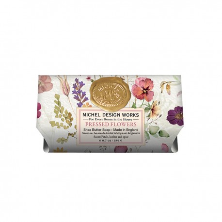 Soap bar large - Pressed Flowers