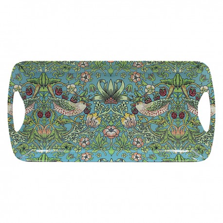 Medium tray in melamine - Strawberry Thief Blue