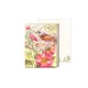 Pocket carnet de notes 'Pink floral bird'