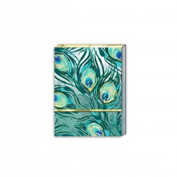 Pocket carnet de notes (Two Peacocks) 'Emerald Peacock'