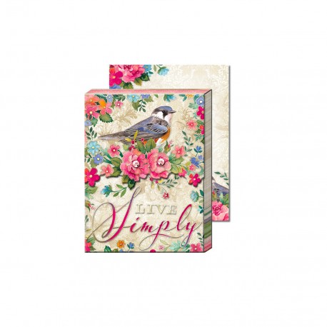 Pocket Carnet Notes 'Live Simply'