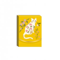 Pocket notepad - White cat