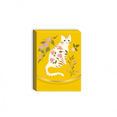 Pocket notepad - White cat