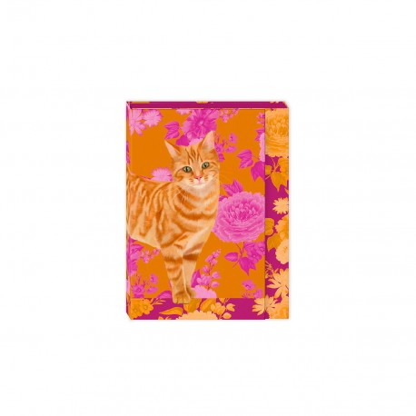 Pocket notepad - Petals and Paws (Tabby)