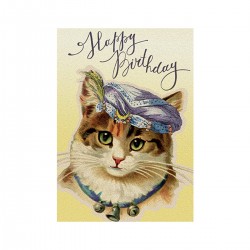 Cards - Happy Birthday (cat & hat)