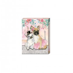 Pocket Notepad - French bulldog couple