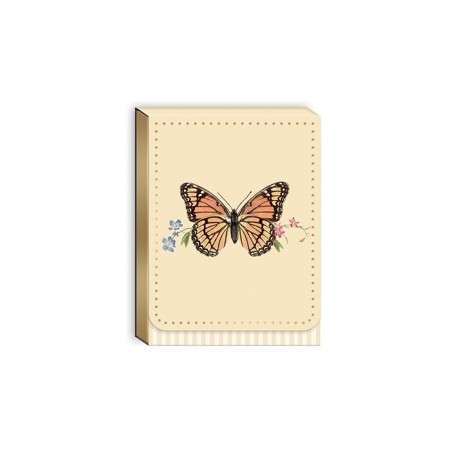 Pocket carnet de notes aimanté - Ephemeral Garden (Monarch Butterfly)