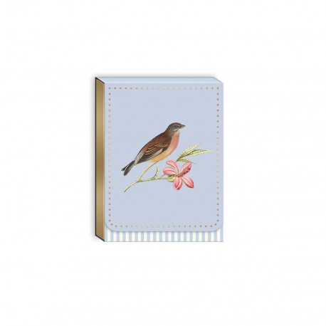 Pocket carnet de notes aimanté - Ephemeral Garden (Robin)