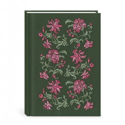 Fabric embroidered journal - Regalia (Green)