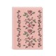 Fabric embroidered journal - Regalia (Pink)
